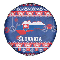 Slovakia Christmas Spare Tire Cover Slovakian Double Cross Map - Wonder Print Shop