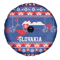 Slovakia Christmas Spare Tire Cover Slovakian Double Cross Map - Wonder Print Shop