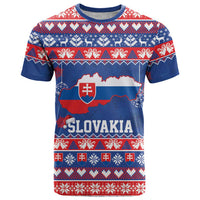 Slovakia Christmas T Shirt Slovakian Double Cross Map - Wonder Print Shop