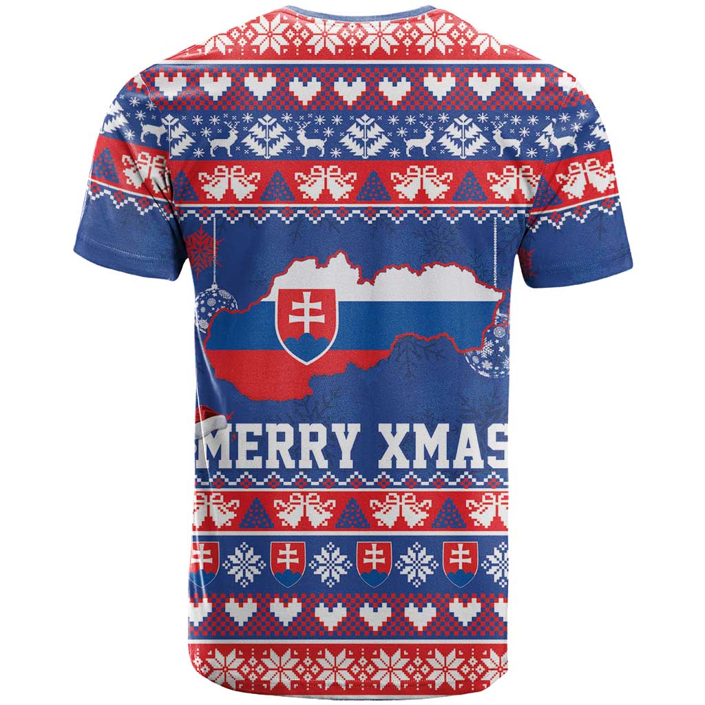 Slovakia Christmas T Shirt Slovakian Double Cross Map - Wonder Print Shop