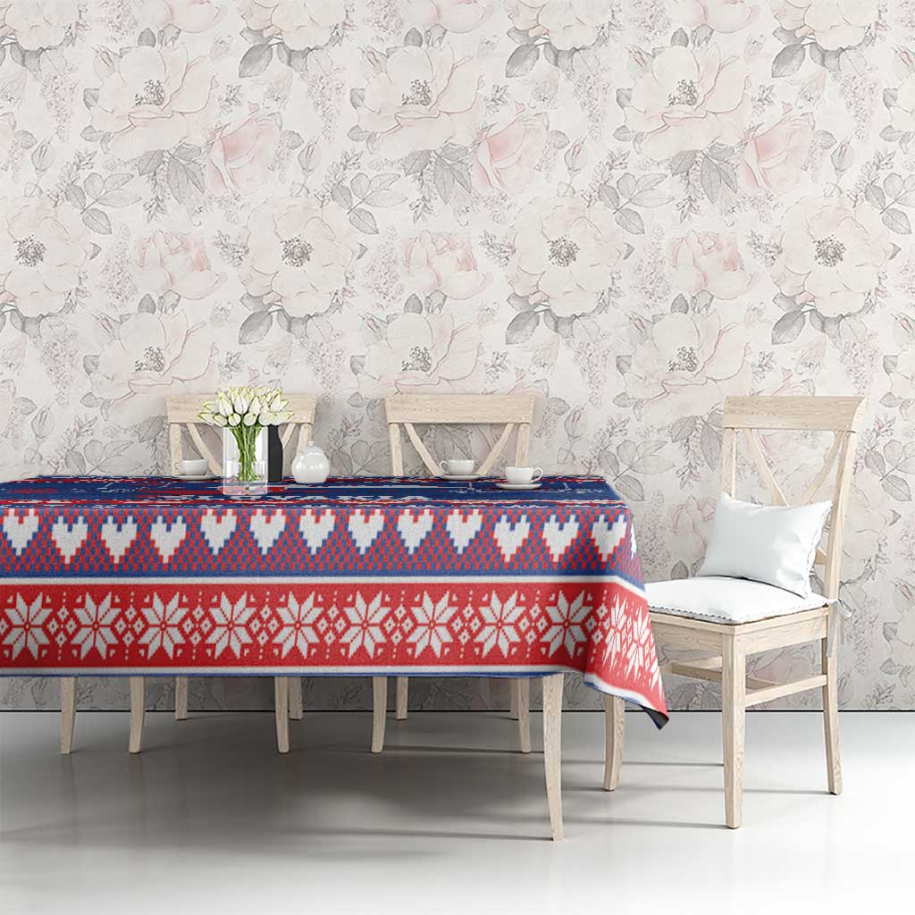 Slovakia Christmas Tablecloth Slovakian Double Cross Map - Wonder Print Shop
