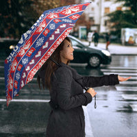 Slovakia Christmas Umbrella Slovakian Double Cross Map - Wonder Print Shop