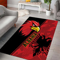 Albania Eagle Area Rug National Emblem Grunge Pattern - Wonder Print Shop
