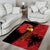 Albania Eagle Area Rug National Emblem Grunge Pattern - Wonder Print Shop