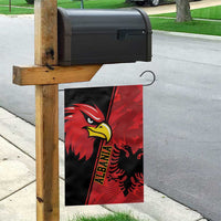 Albania Eagle Garden Flag National Emblem Grunge Pattern - Wonder Print Shop