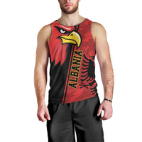 Albania Eagle Men Tank Top National Emblem Grunge Pattern - Wonder Print Shop