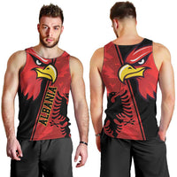 Albania Eagle Men Tank Top National Emblem Grunge Pattern - Wonder Print Shop