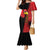 Albania Eagle Mermaid Dress National Emblem Grunge Pattern - Wonder Print Shop