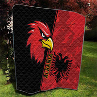 Albania Eagle Quilt National Emblem Grunge Pattern - Wonder Print Shop