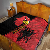 Albania Eagle Quilt National Emblem Grunge Pattern - Wonder Print Shop