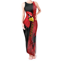 Albania Eagle Tank Maxi Dress National Emblem Grunge Pattern - Wonder Print Shop