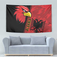 Albania Eagle Tapestry National Emblem Grunge Pattern - Wonder Print Shop
