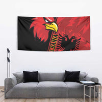 Albania Eagle Tapestry National Emblem Grunge Pattern - Wonder Print Shop