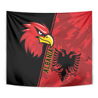 Albania Eagle Tapestry National Emblem Grunge Pattern - Wonder Print Shop