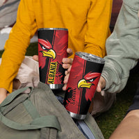 Albania Eagle Tumbler Cup National Emblem Grunge Pattern - Wonder Print Shop