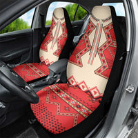 Folk Albanian Patterns Eagle Car Seat Cover - Wonder Print Shop