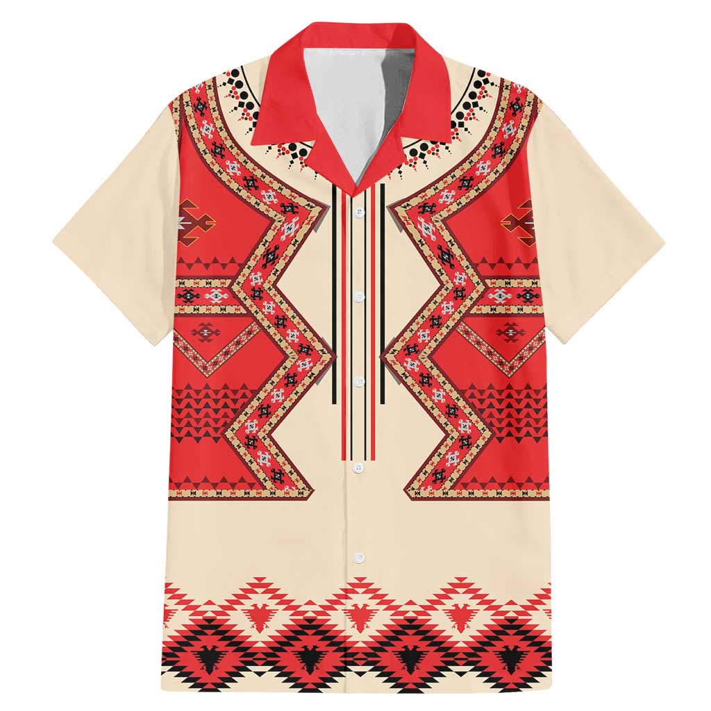 Folk Albanian Patterns Eagle Family Matching Mermaid Dress and Hawaiian Shirt - Wonder Print Shop