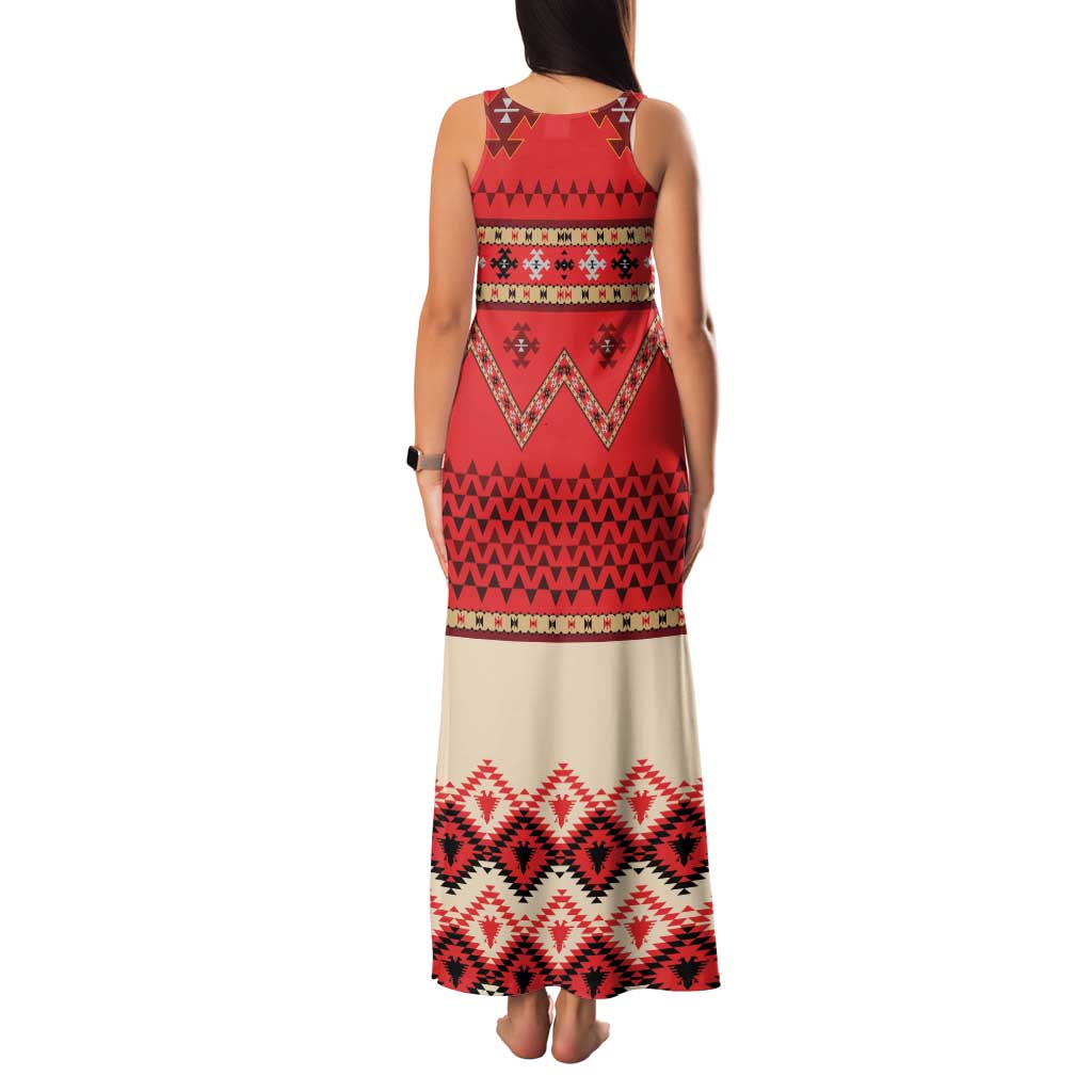 Folk Albanian Patterns Eagle Family Matching Tank Maxi Dress and Hawaiian Shirt - Wonder Print Shop