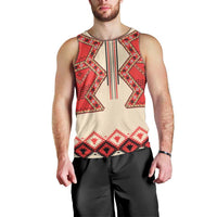 Folk Albanian Patterns Eagle Men Tank Top - Wonder Print Shop
