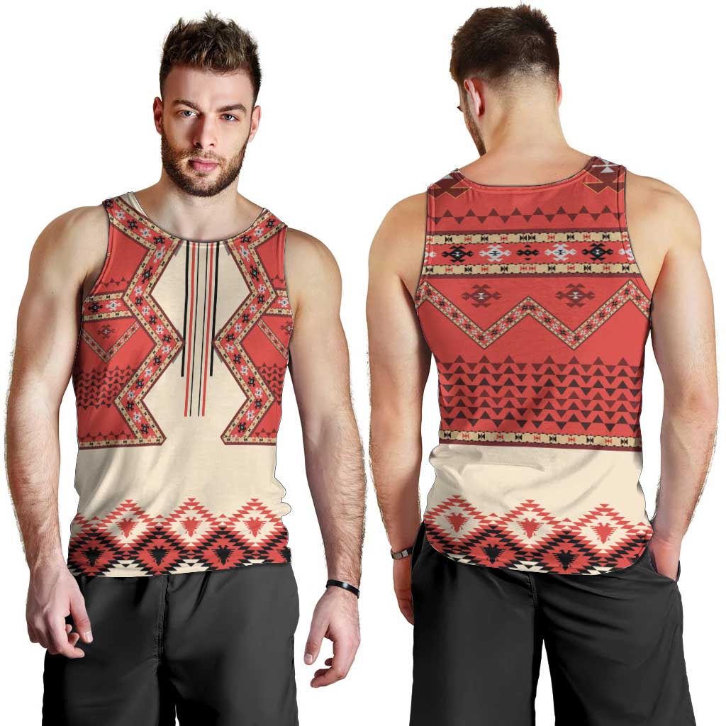 Folk Albanian Patterns Eagle Men Tank Top - Wonder Print Shop
