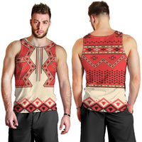 Folk Albanian Patterns Eagle Men Tank Top - Wonder Print Shop
