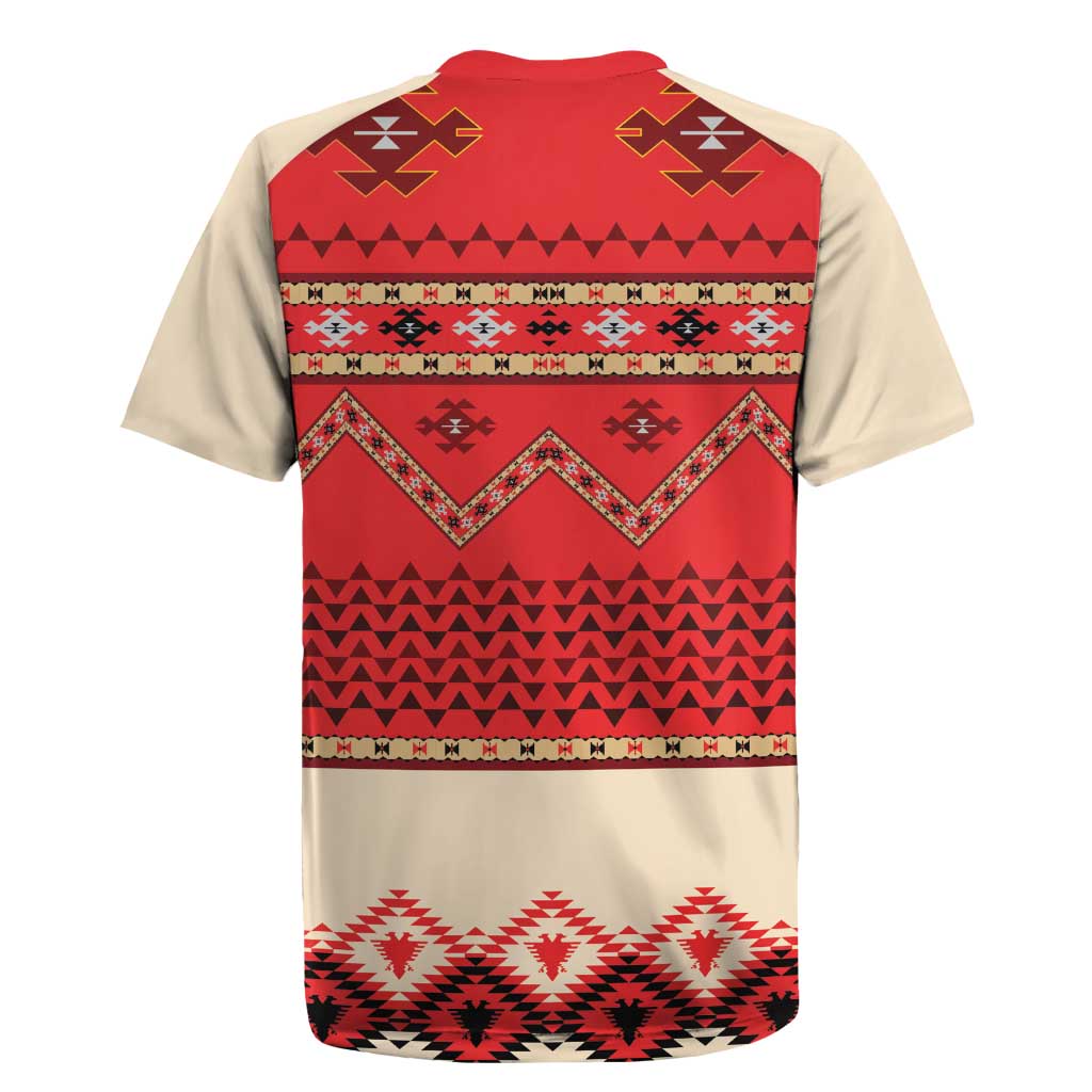 Folk Albanian Patterns Eagle Rugby Jersey - Wonder Print Shop