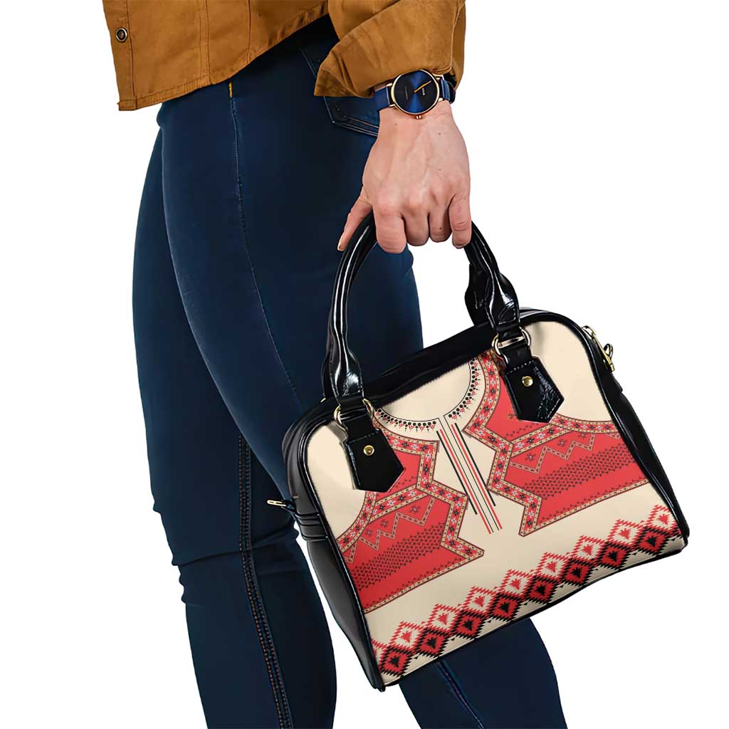 Folk Albanian Patterns Eagle Shoulder Handbag