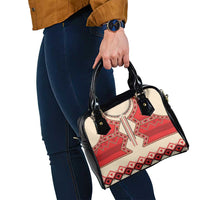 Folk Albanian Patterns Eagle Shoulder Handbag