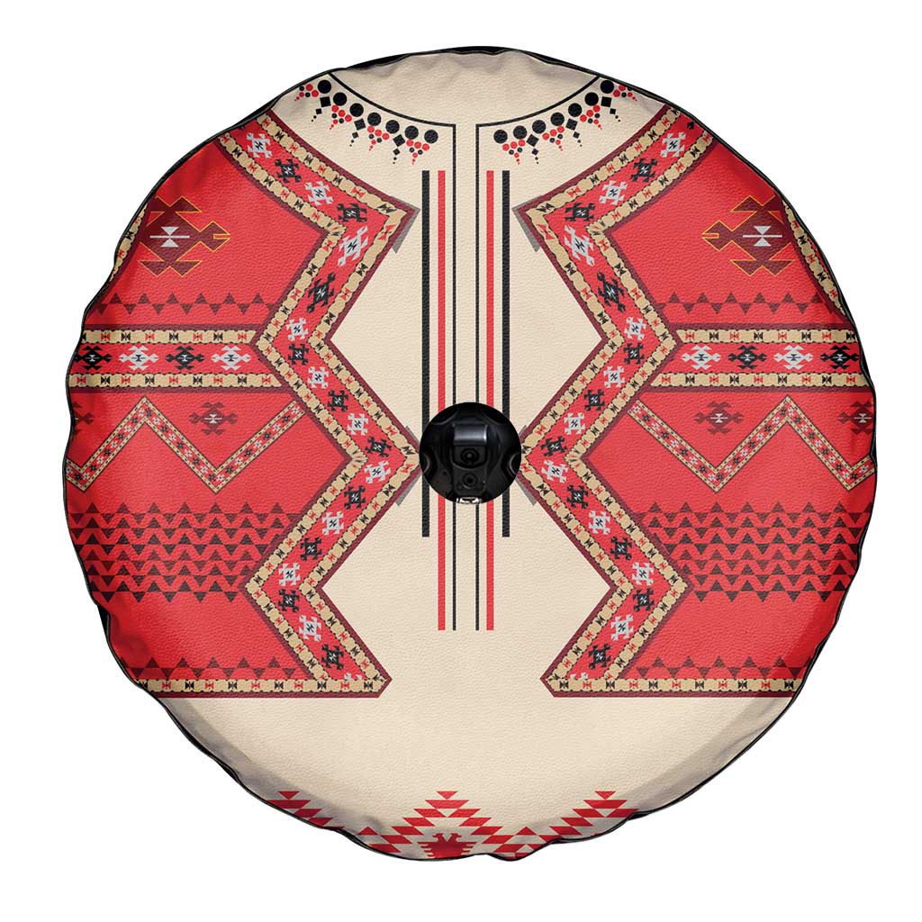 Folk Albanian Patterns Eagle Spare Tire Cover - Wonder Print Shop
