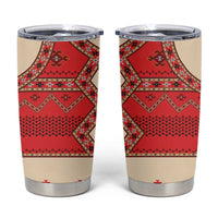 Folk Albanian Patterns Eagle Tumbler Cup - Wonder Print Shop
