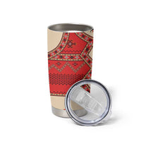 Folk Albanian Patterns Eagle Tumbler Cup - Wonder Print Shop