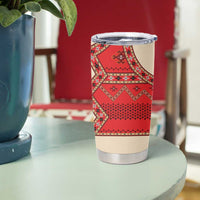 Folk Albanian Patterns Eagle Tumbler Cup - Wonder Print Shop