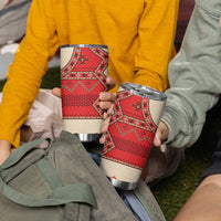 Folk Albanian Patterns Eagle Tumbler Cup - Wonder Print Shop