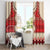 Folk Albanian Patterns Eagle Window Curtain - Wonder Print Shop