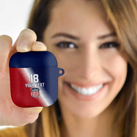 Custom USA Soccer Spirit AirPods Case Abstract Stars Style - Wonder Print Shop