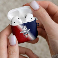 Custom USA Soccer Spirit AirPods Case Abstract Stars Style - Wonder Print Shop