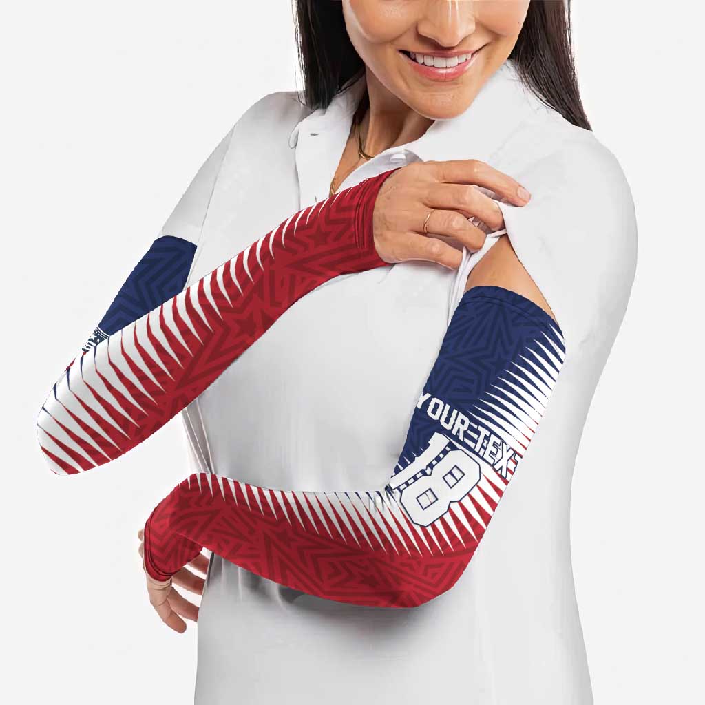 Custom USA Soccer Spirit Arm Sleeves Abstract Stars Style - Wonder Print Shop
