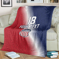 Custom USA Soccer Spirit Blanket Abstract Stars Style - Wonder Print Shop