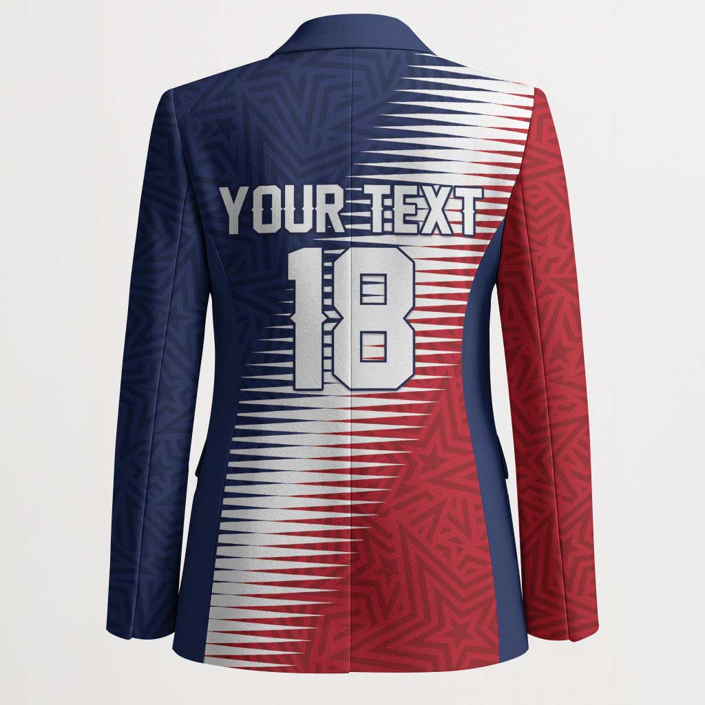 Custom USA Soccer Spirit Blazer Abstract Stars Style - Wonder Print Shop