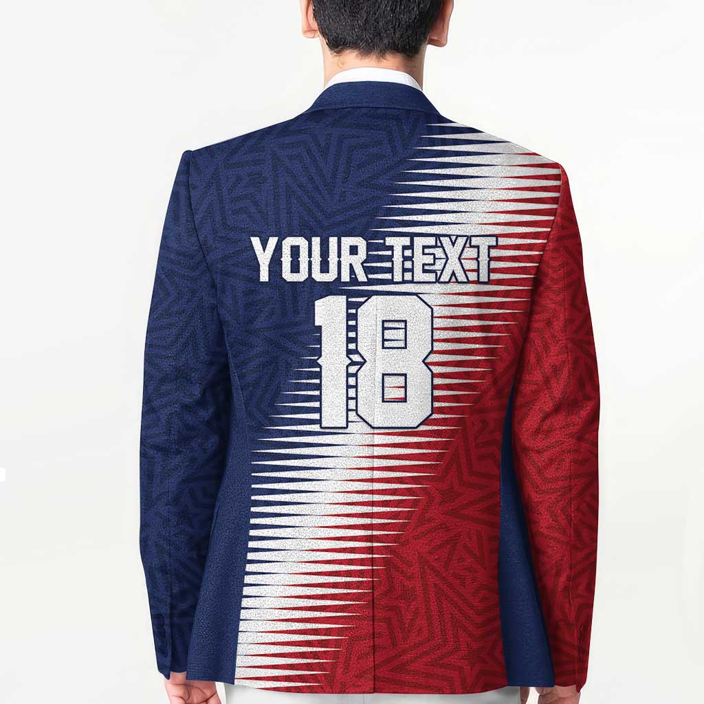 Custom USA Soccer Spirit Blazer Abstract Stars Style - Wonder Print Shop