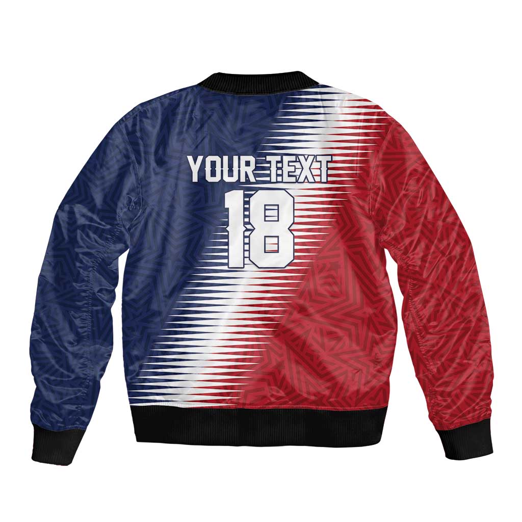 Custom USA Soccer Spirit Bomber Jacket Abstract Stars Style - Wonder Print Shop