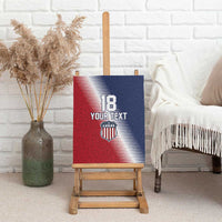 Custom USA Soccer Spirit Canvas Wall Art Abstract Stars Style - Wonder Print Shop