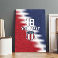 Custom USA Soccer Spirit Canvas Wall Art Abstract Stars Style - Wonder Print Shop