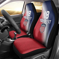 Custom USA Soccer Spirit Car Seat Cover Abstract Stars Style - Wonder Print Shop