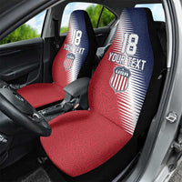 Custom USA Soccer Spirit Car Seat Cover Abstract Stars Style - Wonder Print Shop
