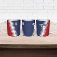Custom USA Soccer Spirit Ceramic Mug Abstract Stars Style - Wonder Print Shop