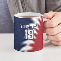 Custom USA Soccer Spirit Ceramic Mug Abstract Stars Style - Wonder Print Shop