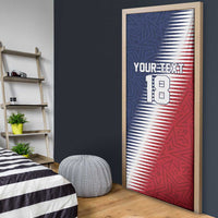 Custom USA Soccer Spirit Door Cover Abstract Stars Style - Wonder Print Shop