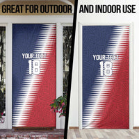 Custom USA Soccer Spirit Door Cover Abstract Stars Style - Wonder Print Shop