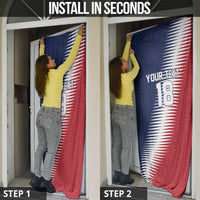Custom USA Soccer Spirit Door Cover Abstract Stars Style - Wonder Print Shop